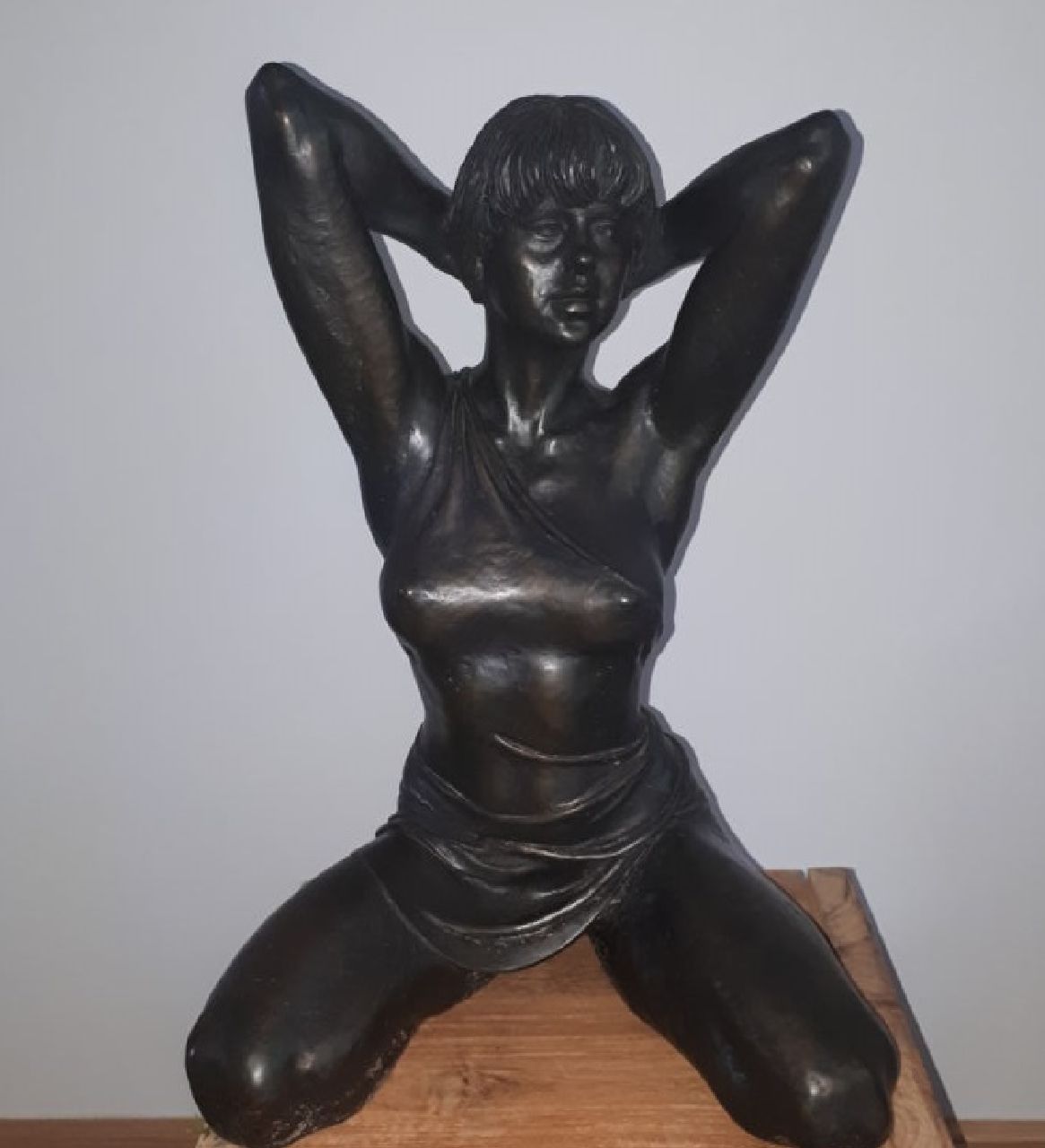 Duriez I.  | Irénée Duriez | Sculptures and objects offered for sale | Pascale, bronze 56.0 x 34.0 cm, signed on the bottom