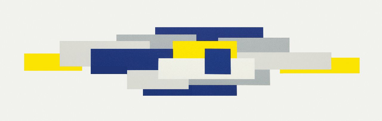 Baljeu J.  | Joost Baljeu | Prints and Multiples offered for sale | W 5'58, screenprint on paper 50.0 x 149.5 cm, signed l.r. (in pencil) and dated '89 (in pencil)