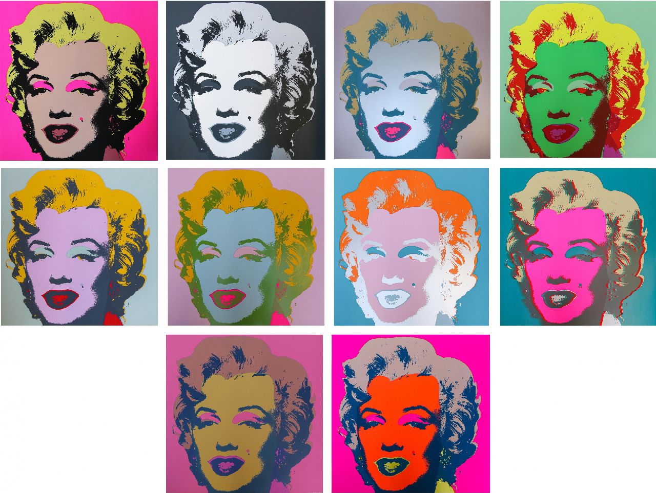 Naar Andy Warhol   | Naar Andy Warhol, Marilyn Monroe, screenprint on paper 91.4 x 91.4 cm, executed 1970's