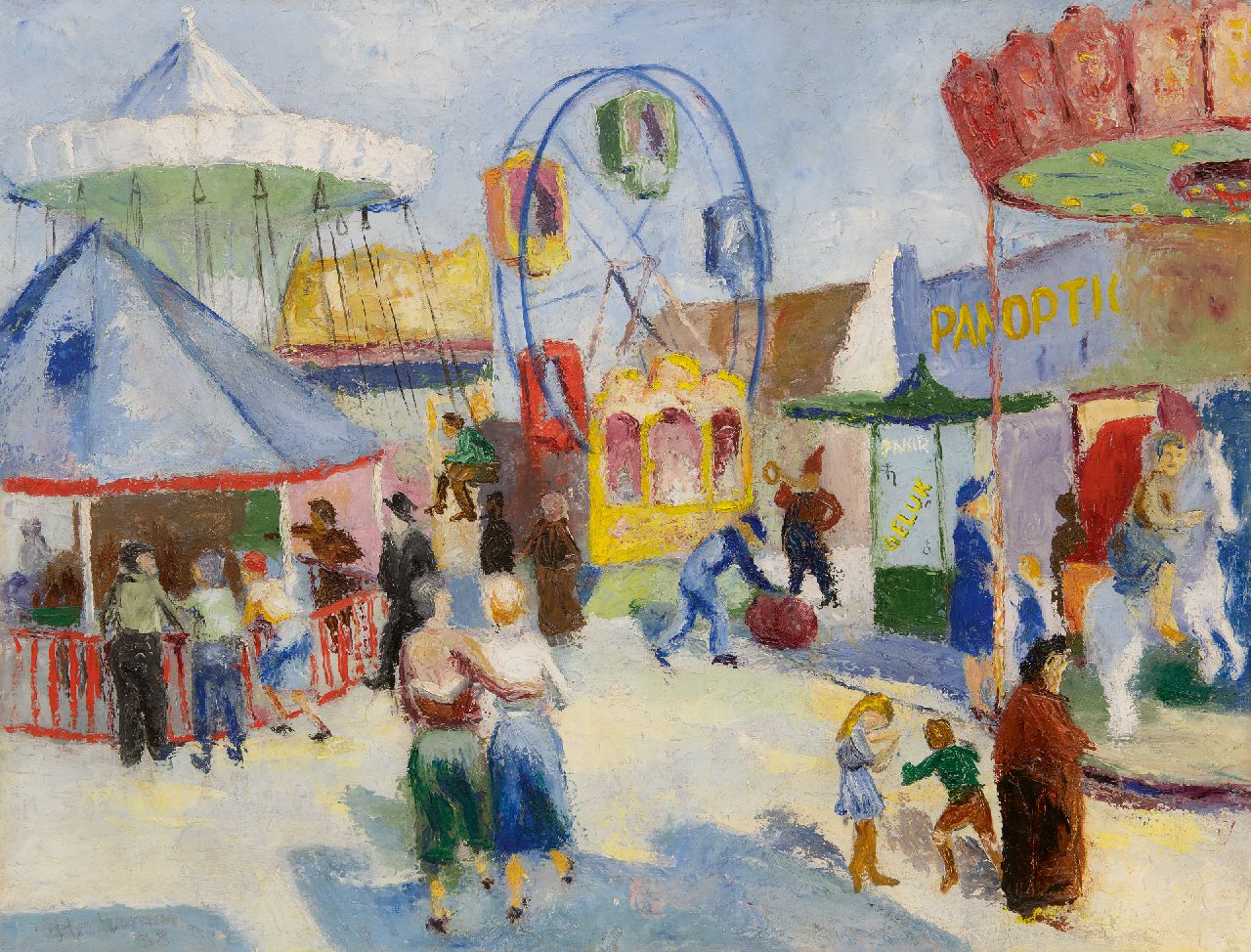 F.C. Hesterman | The fair, oil on canvas, 45.7 x 60.4 cm, signed l.l. and dated '38