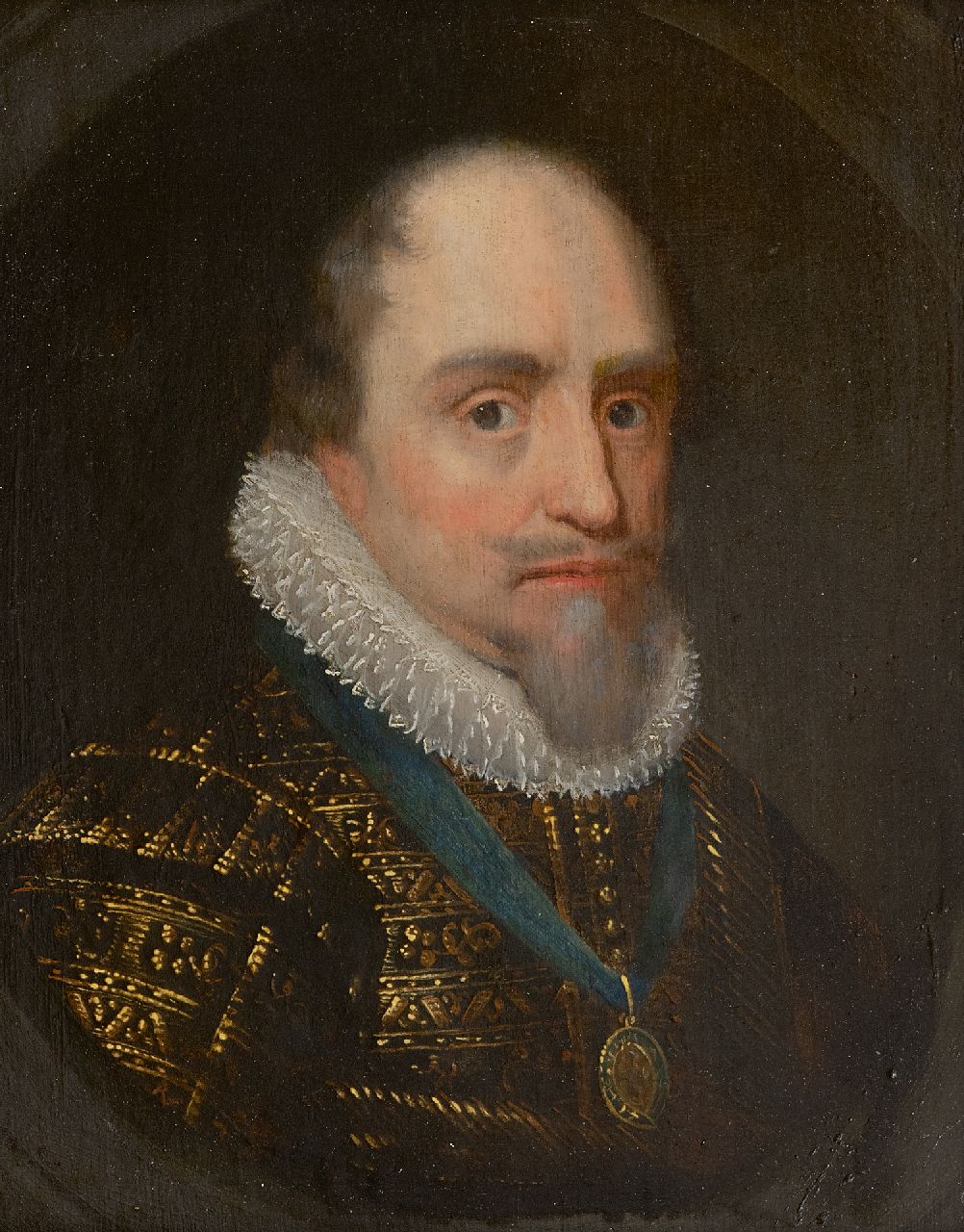 Mierevelt (atelier van) M.J. van | Michiel Jansz. van Mierevelt (atelier van) | Paintings offered for sale | Portrait of Maurits, ca 1620, Prins van Oranje-Nassau (1567-1625), oil on panel 27.0 x 20.0 cm