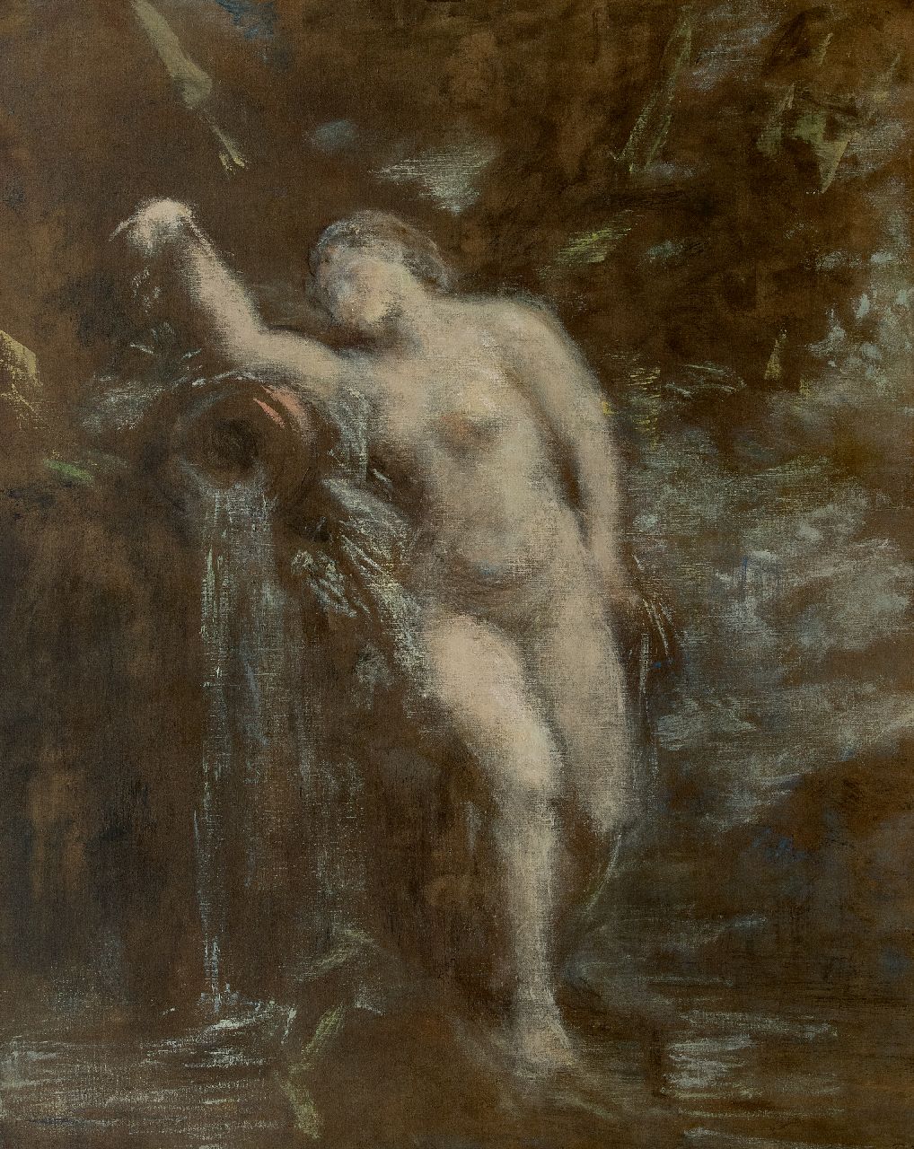 Fantin-Latour I.H.J.T.  | Ignace 'Henri' Jean Théodore Fantin-Latour, La Source, oil on canvas 81.5 x 65.5 cm, signed l.r.