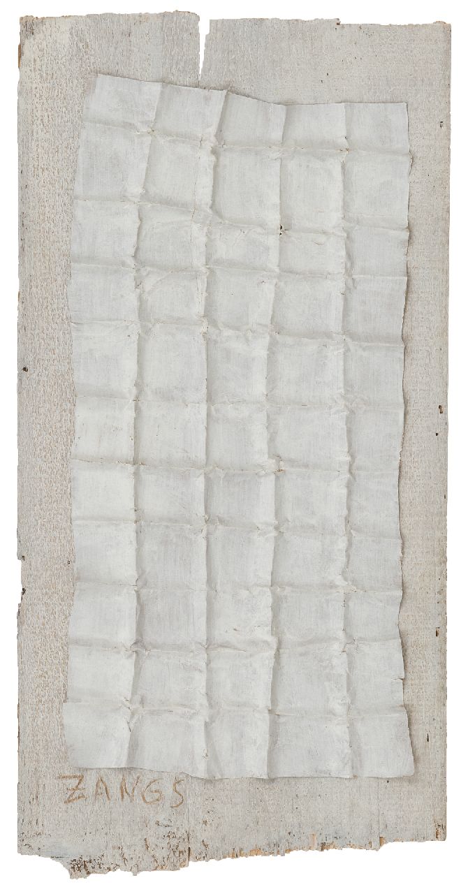 Zangs H.  | Herbert Zangs | Sculptures and objects offered for sale | Composition, relief of paper and wood 44.0 x 23.0 cm, signed l.l.