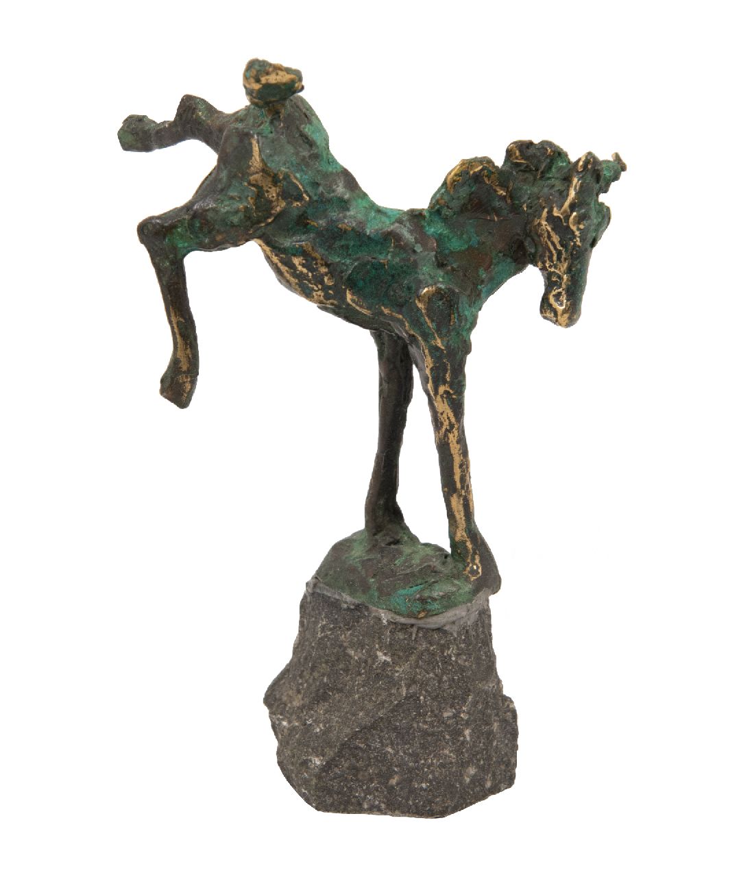 Bakker W.F.  | Willem Frederik 'Jits' Bakker | Sculptures and objects offered for sale | Frolicking foal, bronze 11.5 x 7.6 cm, signed on the base