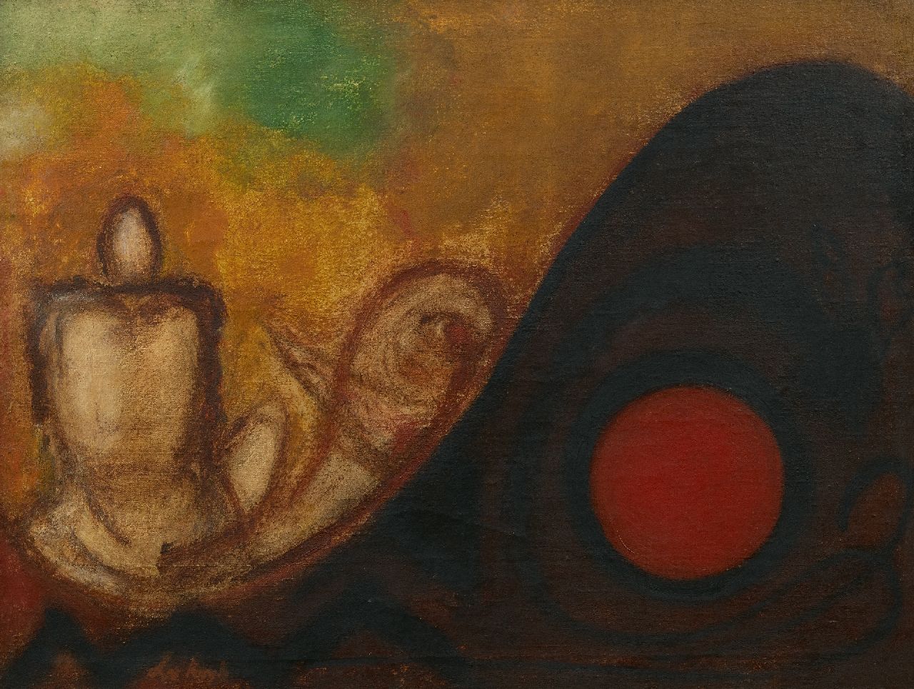 Laurens van Kuik | Composition, oil on canvas, 46.1 x 60.2 cm, signed l.l.