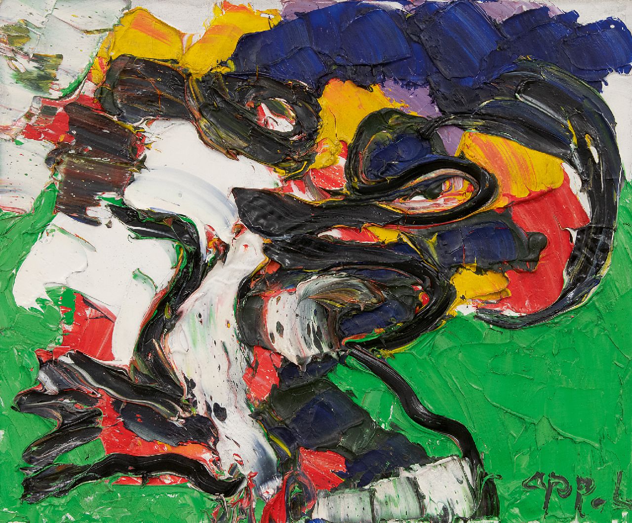 Appel C.K.  | Christiaan 'Karel' Appel | Paintings offered for sale | Untitled, oil on canvas 38.1 x 46.3 cm, signed l.r. and  niet beschikbaar