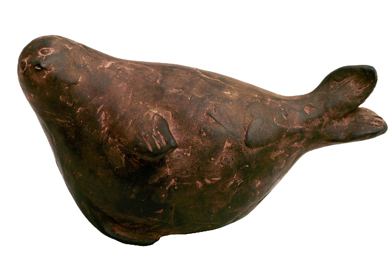 Hemert E. van | Evert van Hemert, Seal, bronze 8.5 x 15.0 cm, signed with monogram on the belly and executed in 2017