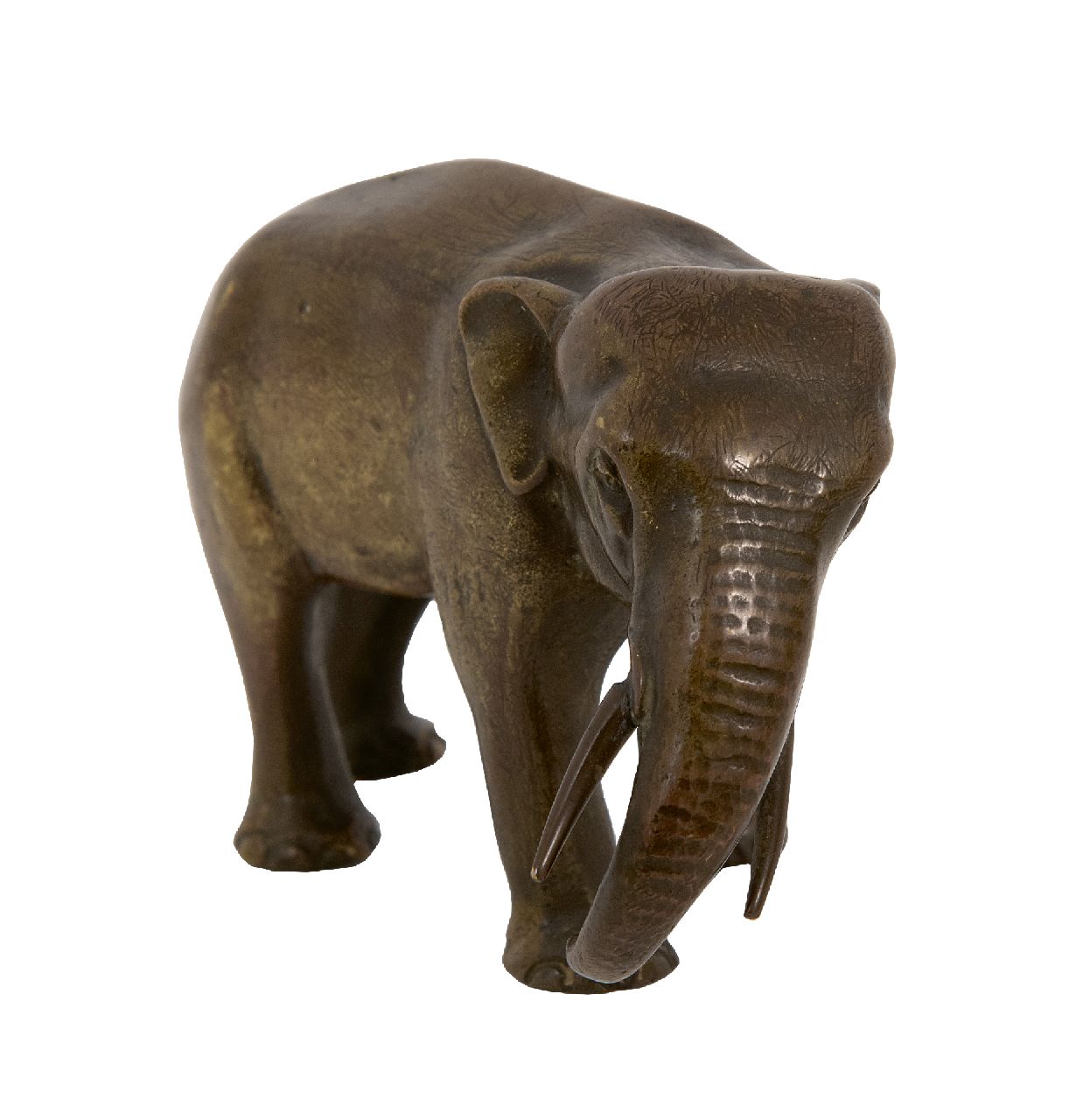 Europese School, begin 20e eeuw   | Europese School, begin 20e eeuw | Sculptures and objects offered for sale | Elephant, bronze 4.6 x 8.8 cm