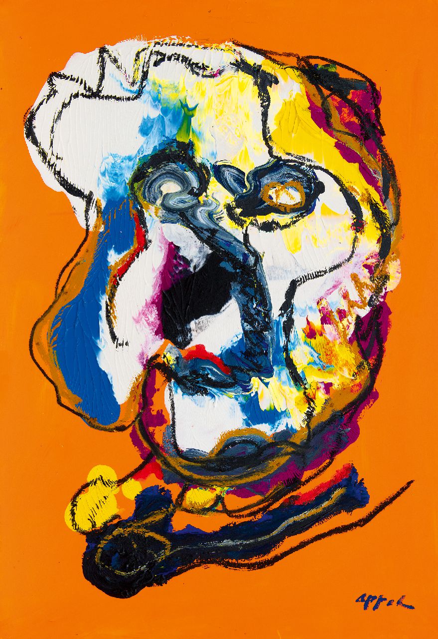 Appel C.K.  | Christiaan 'Karel' Appel | Paintings offered for sale | Untitled, acrylic on paper on canvas 111.9 x 77.1 cm, signed l.r.