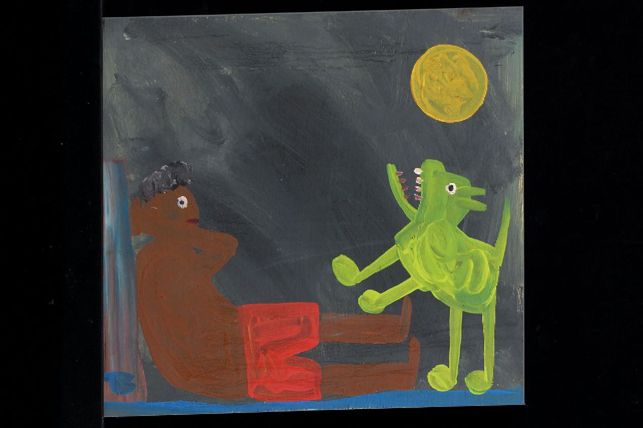 Brown T.  | Timothy 'Tim' Brown, Without title, acrylic on panel 40.0 x 42.0 cm, signed l.l. with initials