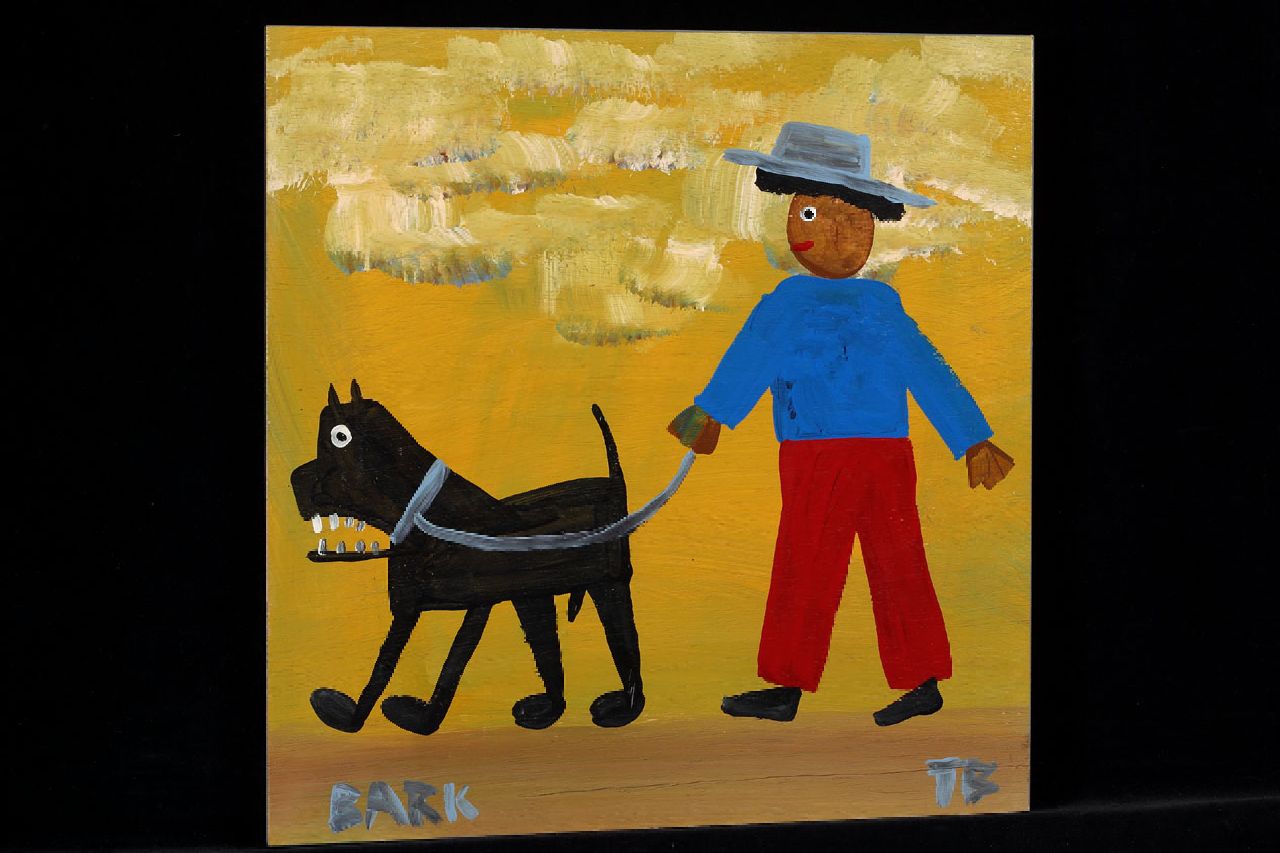 Brown T.  | Timothy 'Tim' Brown, Bark, acrylic on panel 38.0 x 36.0 cm, signed l.r. with initials