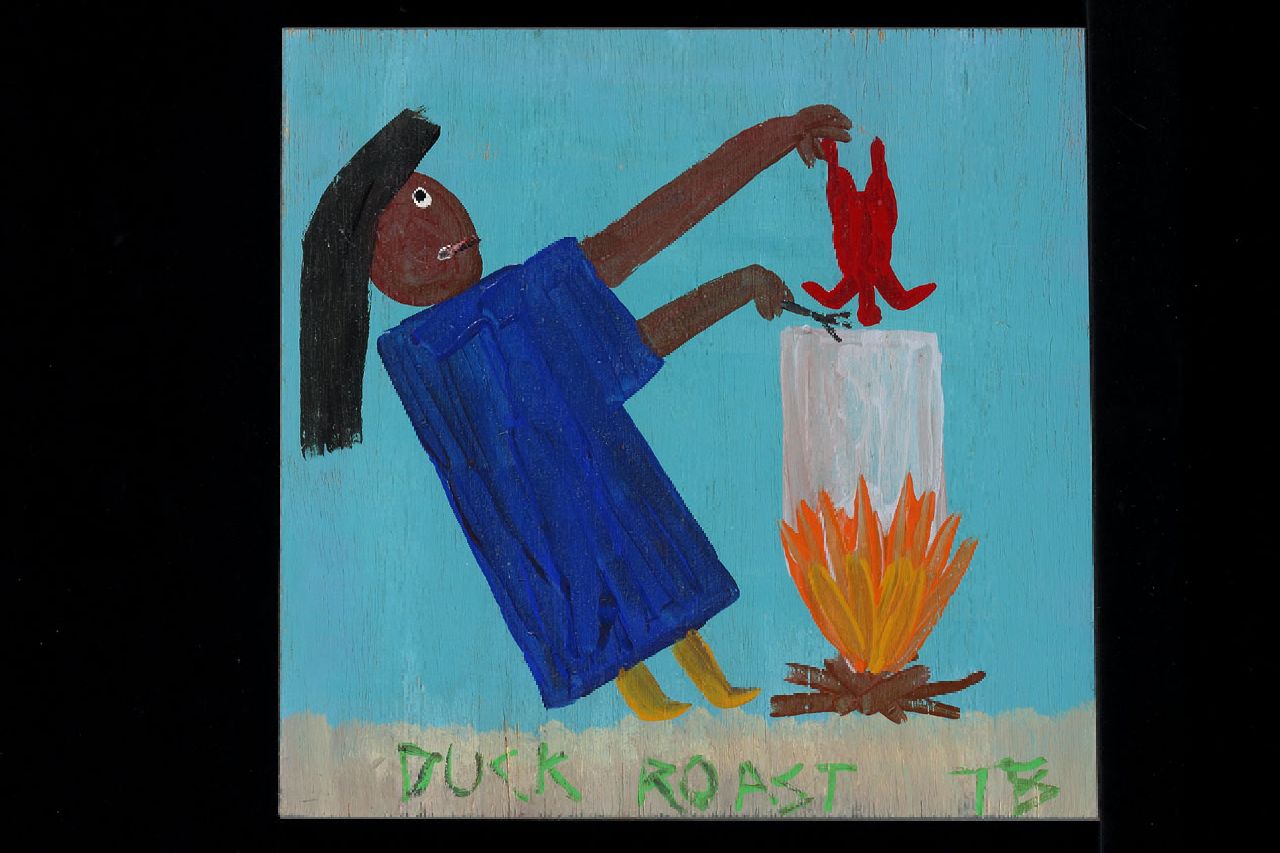 Brown T.  | Timothy 'Tim' Brown, Duck roast, acrylic on panel 35.0 x 36.0 cm, signed l.l. with initials