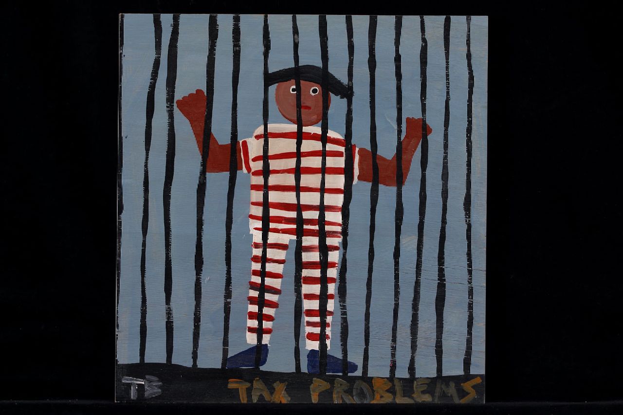 Brown T.  | Timothy 'Tim' Brown, Tax problems, acrylic on panel 40.0 x 38.0 cm, signed l.l. with initials