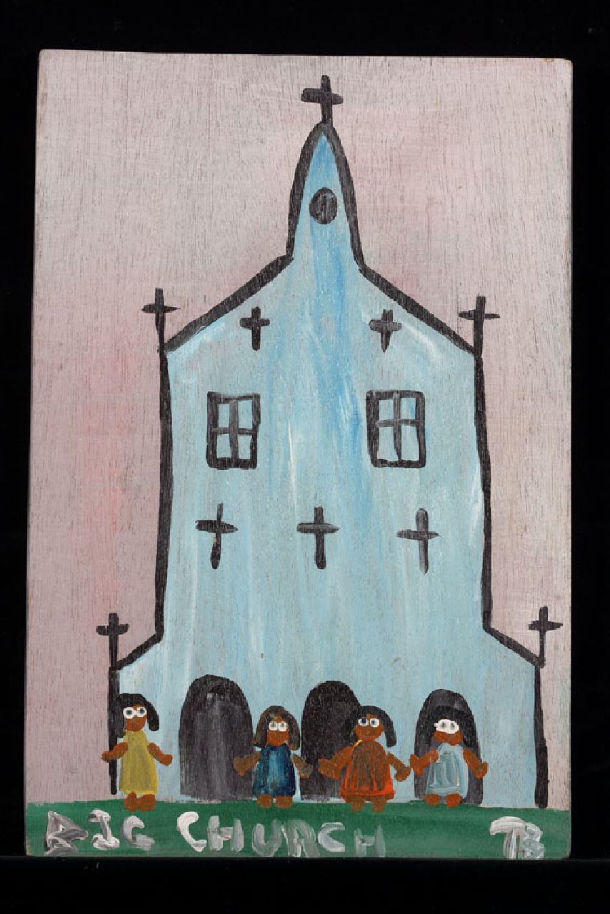 Brown T.  | Timothy 'Tim' Brown, Big church, acrylic on panel 50.0 x 34.0 cm, signed l.r. with initials