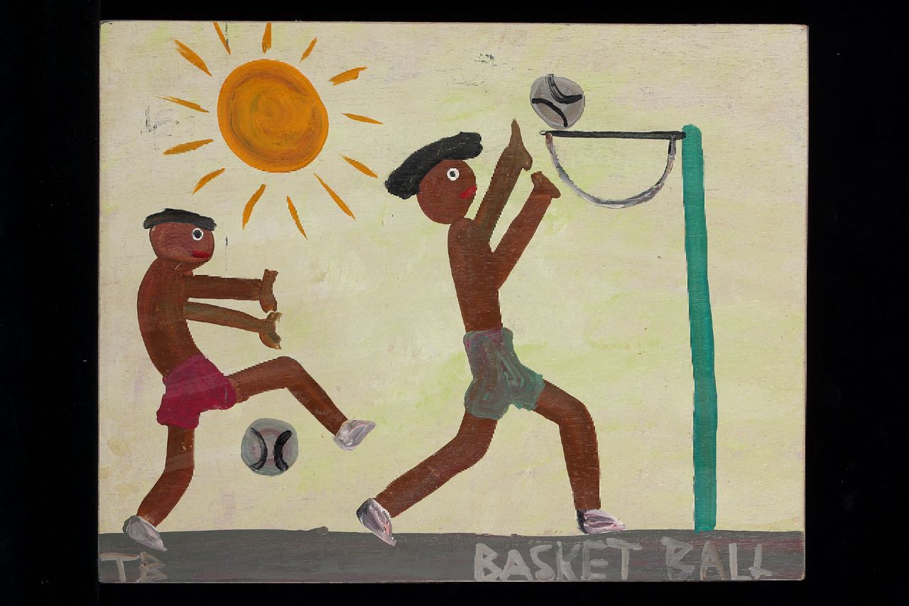 Brown T.  | Timothy 'Tim' Brown, Basket ball, acrylic on panel 38.0 x 48.0 cm, signed l.l. with initials