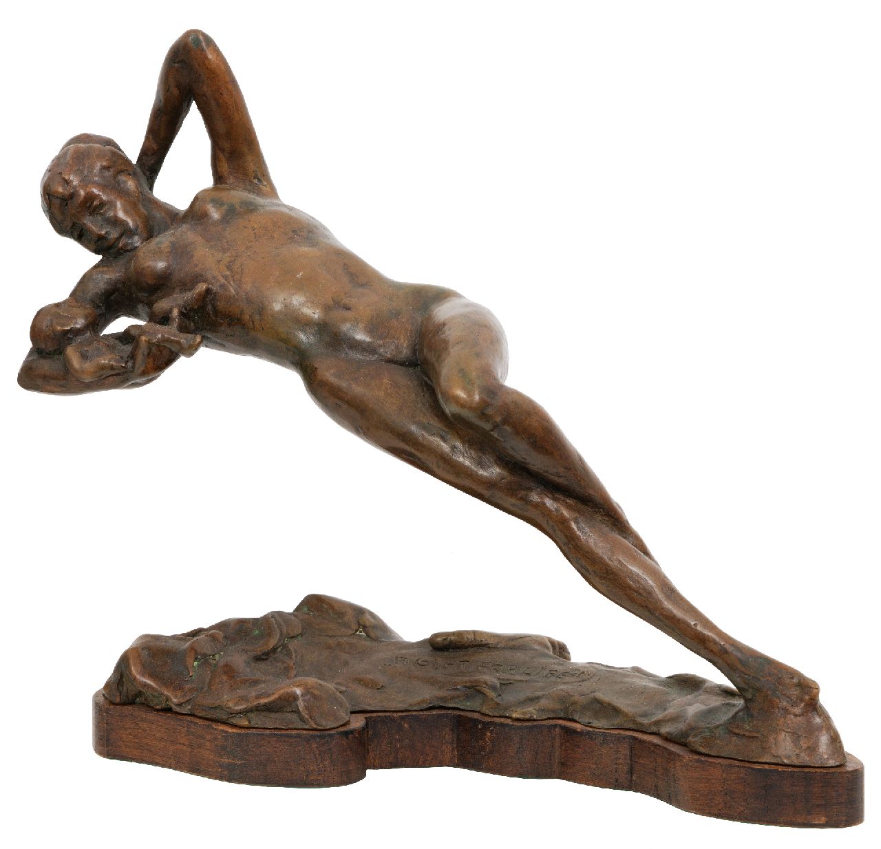 Verkade K.  | Korstiaan 'Kees' Verkade | Sculptures and objects offered for sale | A gift for life, bronze 26.5 x 30.0 cm, signed on the base and dated 2010