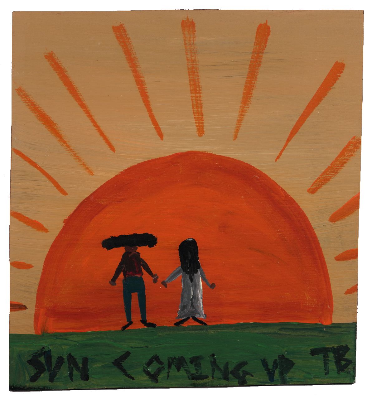 Brown T. | Timothy 'Tim' Brown, Sun coming up, acrylic on panel 42.0 x 39.0 cm, signed l.r. with initials Brown T. | Timothy 'Tim' Brown, Sun coming up, acrylic on panel 42.0 x 39.0 cm, signed l.r. with initials