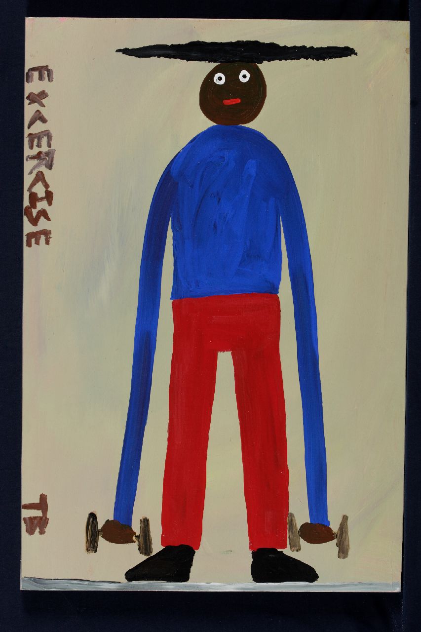 Brown T.  | Timothy 'Tim' Brown, Excercise, acrylic on panel 57.0 x 38.0 cm, signed l.l. with initials