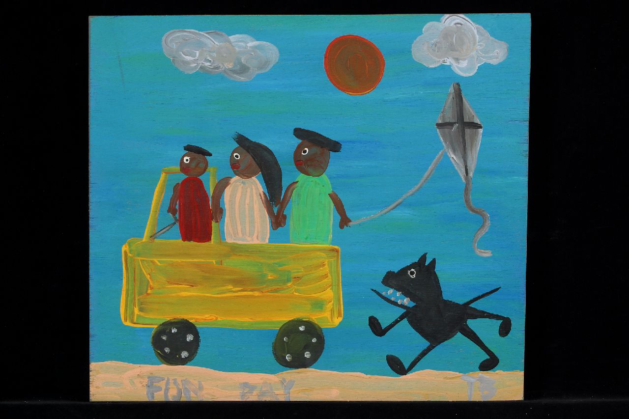Brown T.  | Timothy 'Tim' Brown, Fun day, acrylic on panel 39.0 x 44.0 cm, signed l.r. with initials