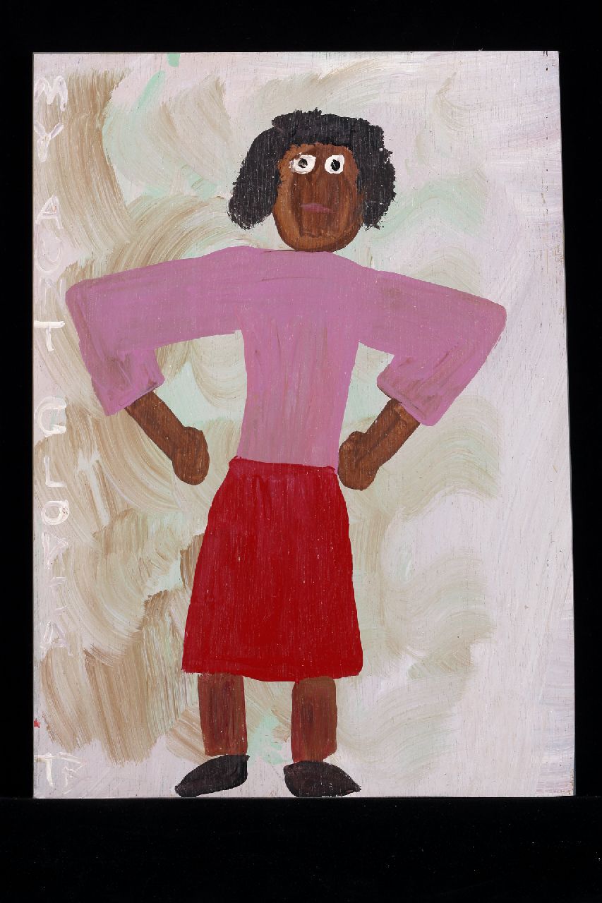 Brown T.  | Timothy 'Tim' Brown, My aunt Gloria, acrylic on panel 46.0 x 33.0 cm, signed l.l. with initials