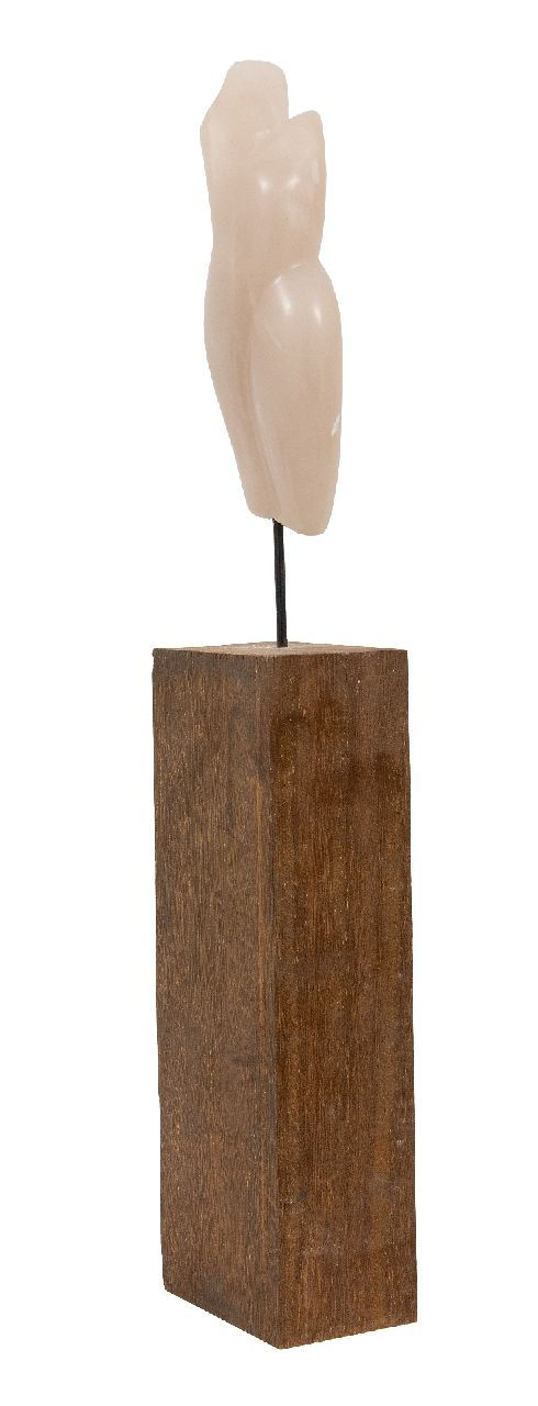 Hollandse School, 20e eeuw   | Hollandse School, 20e eeuw |  offered for sale | Female torso, pink alabaster 17.5 x 7.0 cm