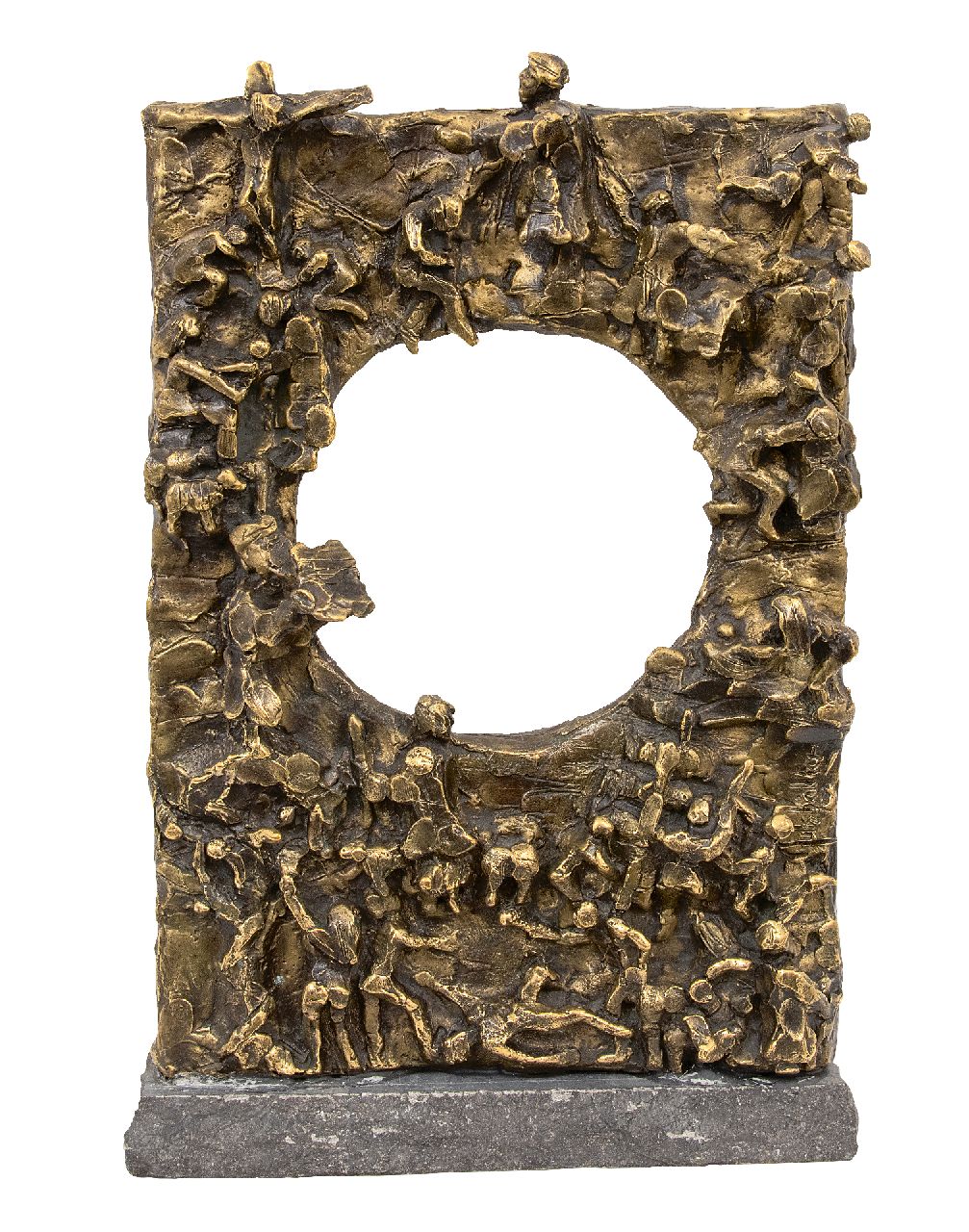 Bakker W.F.  | Willem Frederik 'Jits' Bakker | Sculptures and objects offered for sale | Bible relief, bronze 45.0 x 29.7 cm, signed c.r.