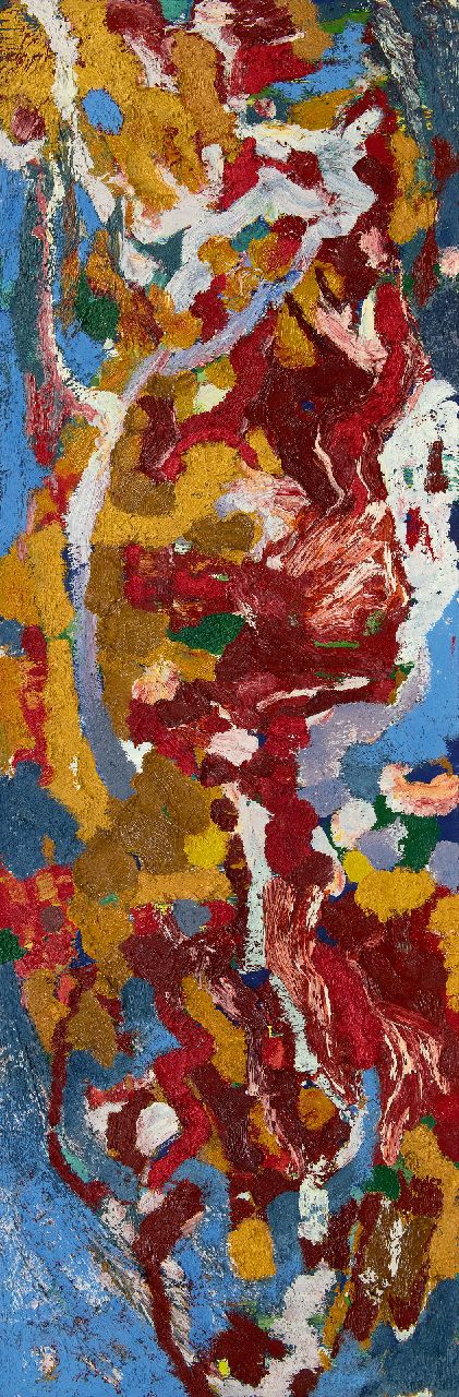 Hunziker F.  | Frieda Hunziker | Paintings offered for sale | Fata morgana, oil on canvas 150.0 x 50.0 cm, signed on the stretcher and executed ca. 1960