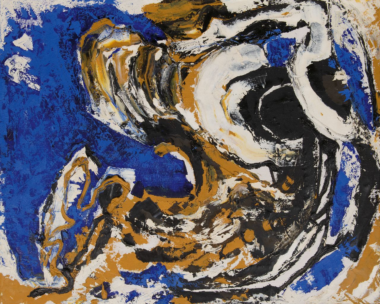 Hunziker F.  | Frieda Hunziker, Wave, oil on canvas 80.2 x 100.2 cm, executed 1964