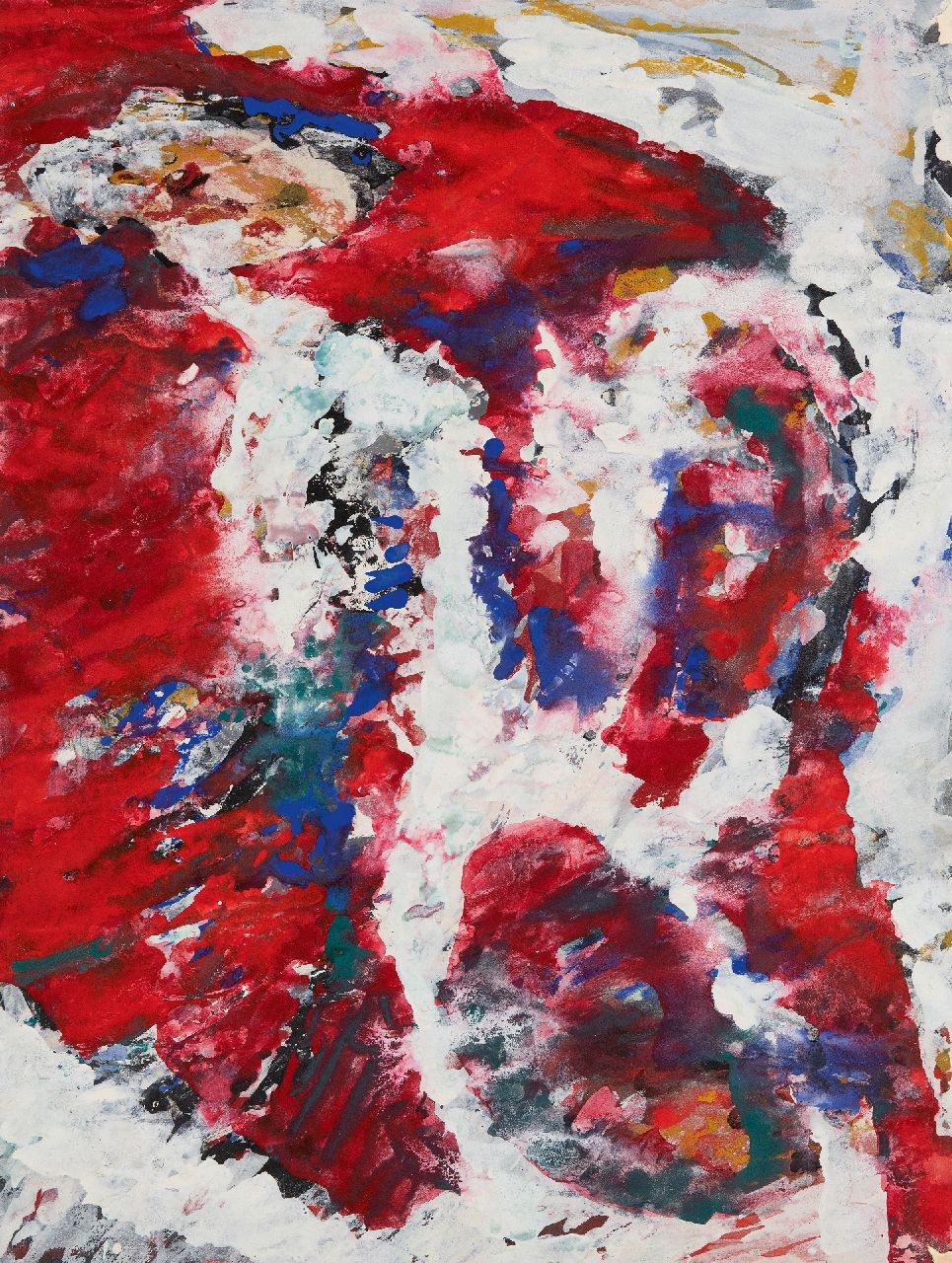 Hunziker F.  | Frieda Hunziker, Preliminary study of the last painting, gouache on paper 49.0 x 36.9 cm, signed on the reverse and executed in 1966