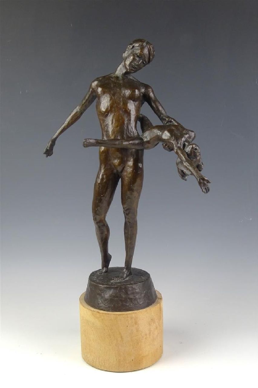 Verkade K.  | Korstiaan 'Kees' Verkade | Sculptures and objects offered for sale | Joie Exuberante II, bronze 51.5 x 31.0 cm, signed on the base and dated 2007