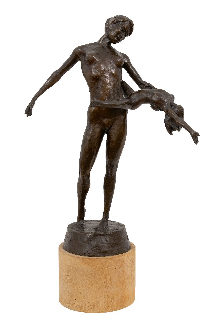 Verkade K.  | Korstiaan 'Kees' Verkade | Sculptures and objects offered for sale | Joie Exuberante II, bronze 51.5 x 31.0 cm, signed on the base and dated 2007