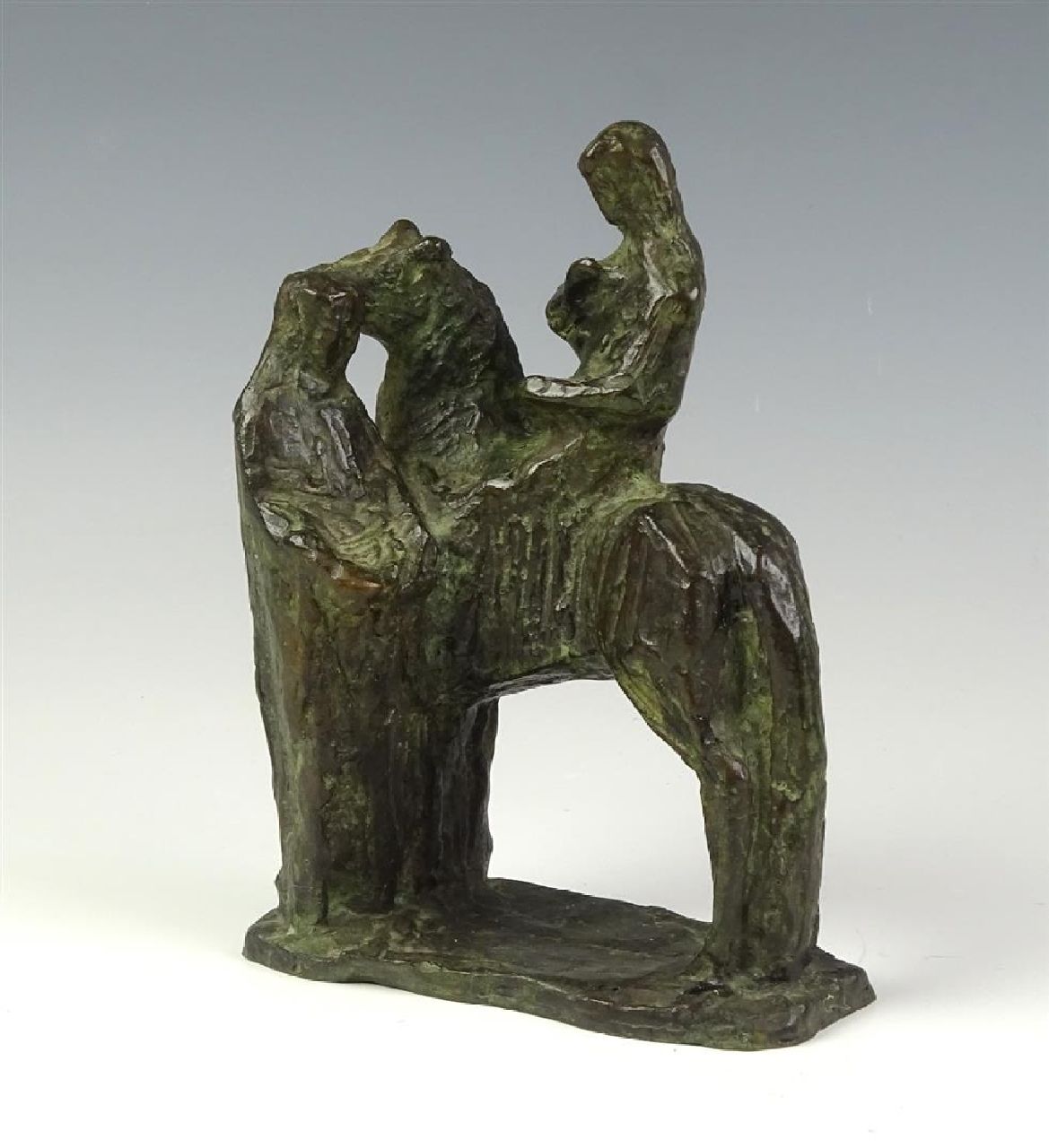 Andriessen M.S.  | Marie Silvester 'Mari' Andriessen | Sculptures and objects offered for sale | Elizabeth of Hungary, bronze 18.7 x 14.5 cm, executed ca. 1970-1972