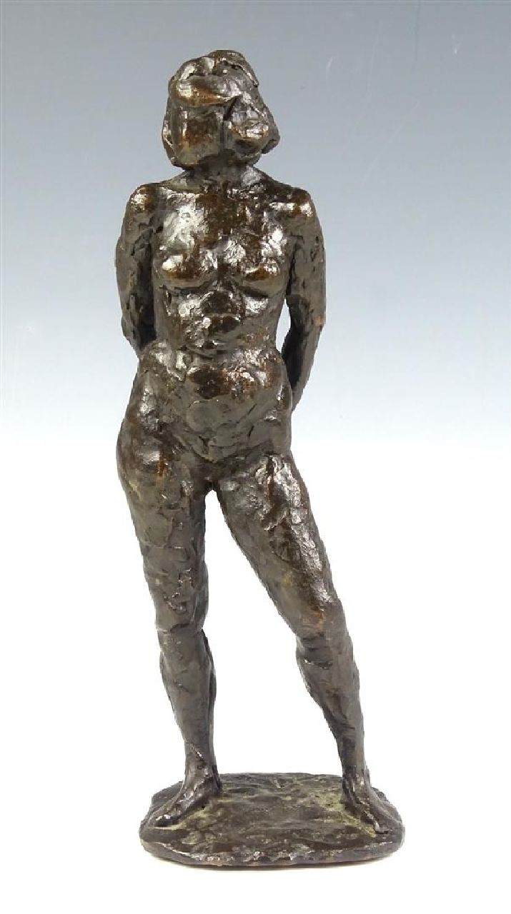 Hollandse School, 20e eeuw   | Hollandse School, 20e eeuw | Sculptures and objects offered for sale | Female nude, bronze 30.0 x 10.2 cm, dated '99