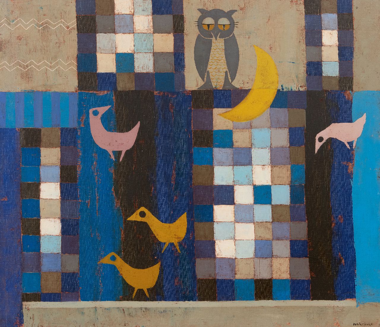 Oosterlynck J.E.  | Jean Oosterlynck Oosterlynck | Paintings offered for sale | Birds in the park, oil on canvas 70.4 x 80.0 cm, signed l.r.
