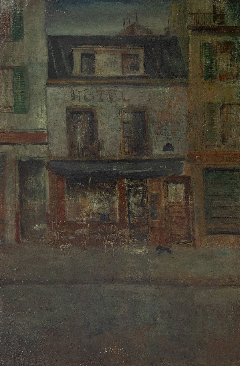 Heel J.J. van | Johannes Jacobus 'Jan' van Heel, Paris (little square), oil on panel 51.0 x 34.0 cm, painted ca. 1946