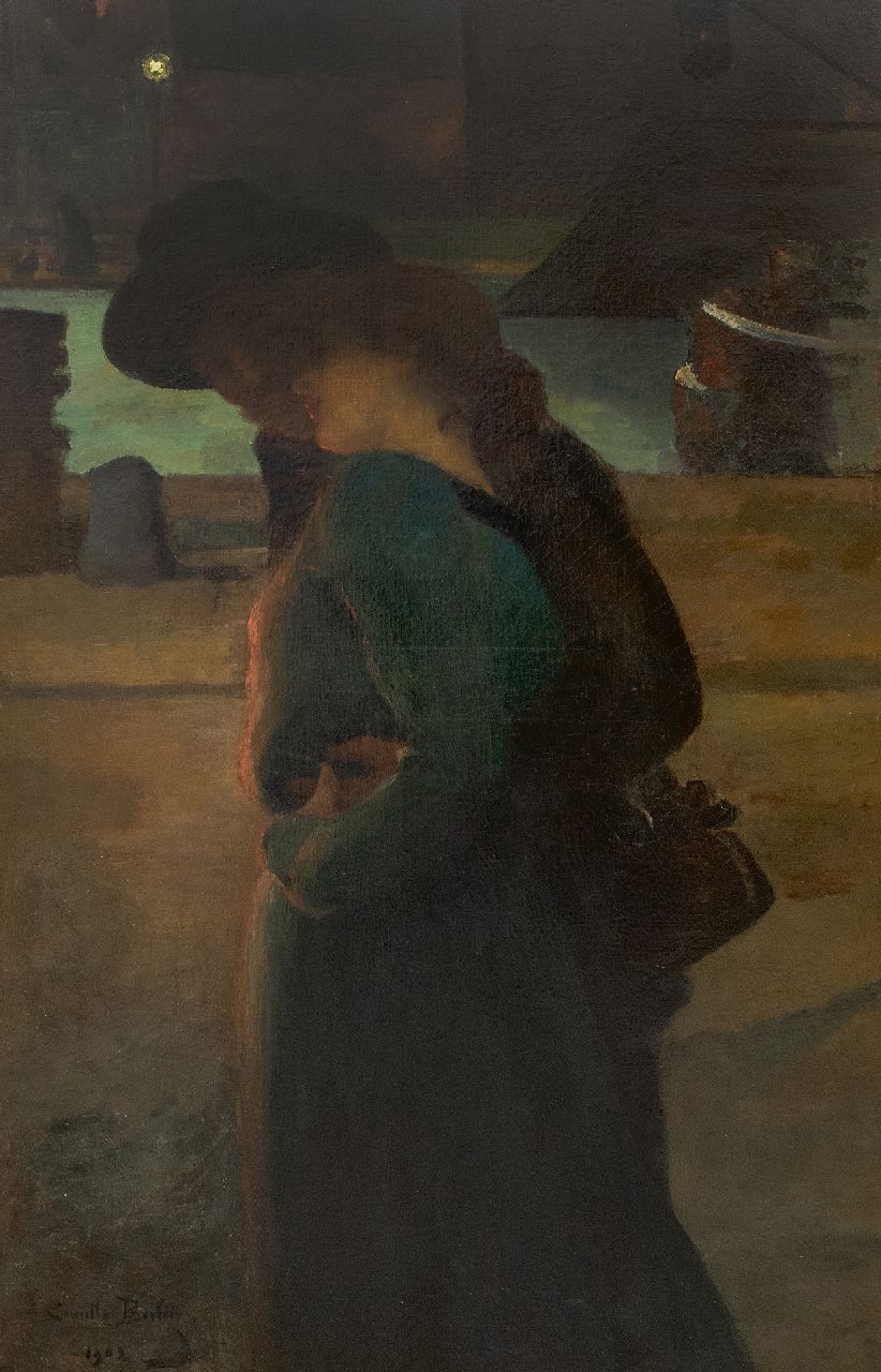 Camille Berlin | Un soir, oil on canvas, 128.5 x 77.2 cm, signed l.l. and dated 1902