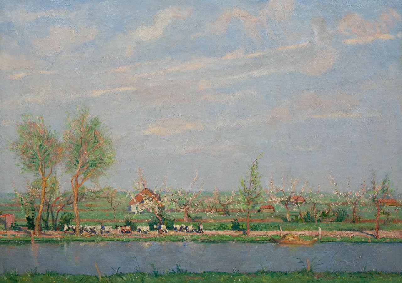 Poortenaar J.C.  | 'Jan' Christiaan Poortenaar | Paintings offered for sale | Spring, oil on canvas 100.6 x 140.2 cm, signed l.r. and without frame