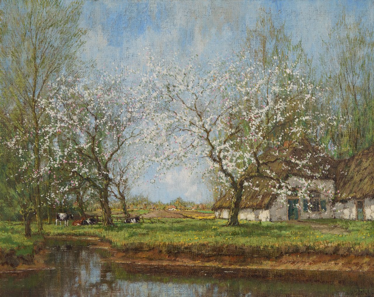 Gorter A.M.  | 'Arnold' Marc Gorter | Paintings offered for sale | Spring blossom, oil on canvas 67.6 x 84.8 cm, signed l.r.