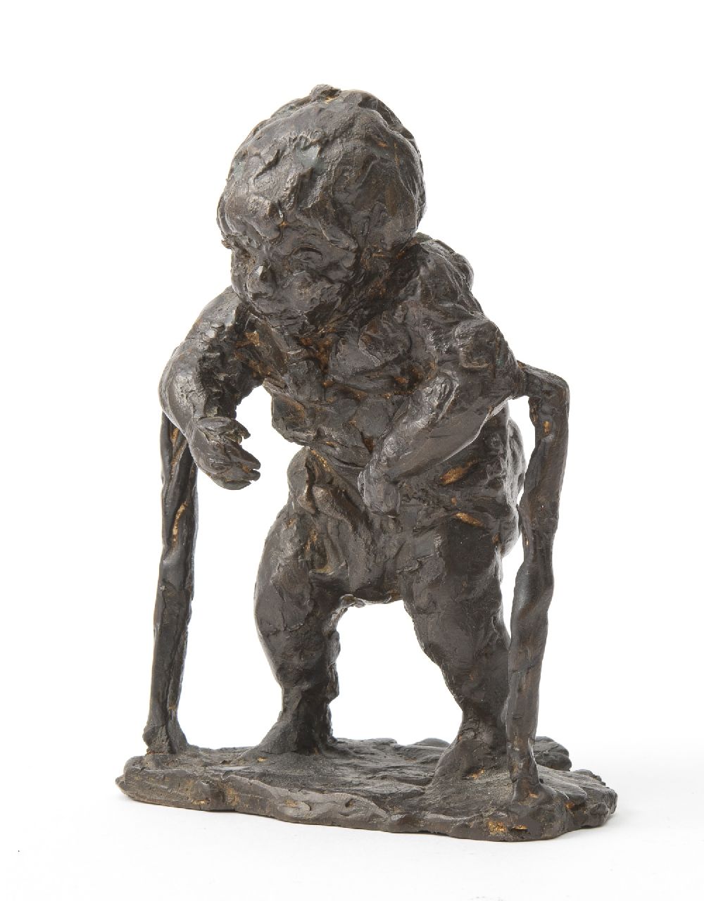 Bayens H.  | Hans Bayens | Sculptures and objects offered for sale | Standing up, bronze 14.5 x 8.5 cm, signed on the base with initials and executed in 1968