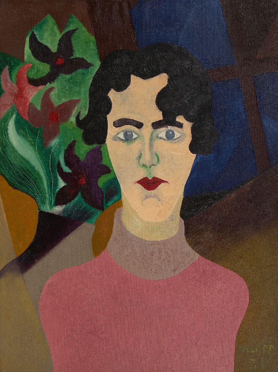 Gaupp K.A.C.  | Karel Albert 'Charles' Gaupp | Paintings offered for sale | Selfportrait as a woman, oil on canvas 80.1 x 60.5 cm, signed l.r. and dated '39