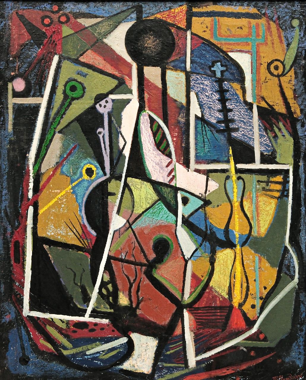 Boers W.H.F.  | 'Willy' Herman Friederich Boers | Paintings offered for sale | Potential desire, oil on canvas 75.0 x 60.0 cm, signed l.r. and dated '48