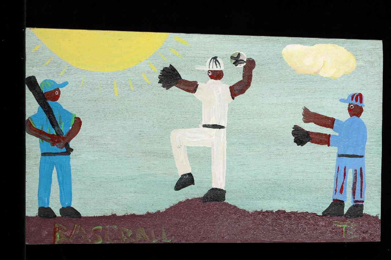 Brown T.  | Timothy 'Tim' Brown, Baseball, acrylic on panel 33.0 x 58.2 cm, signed l.r. with initials