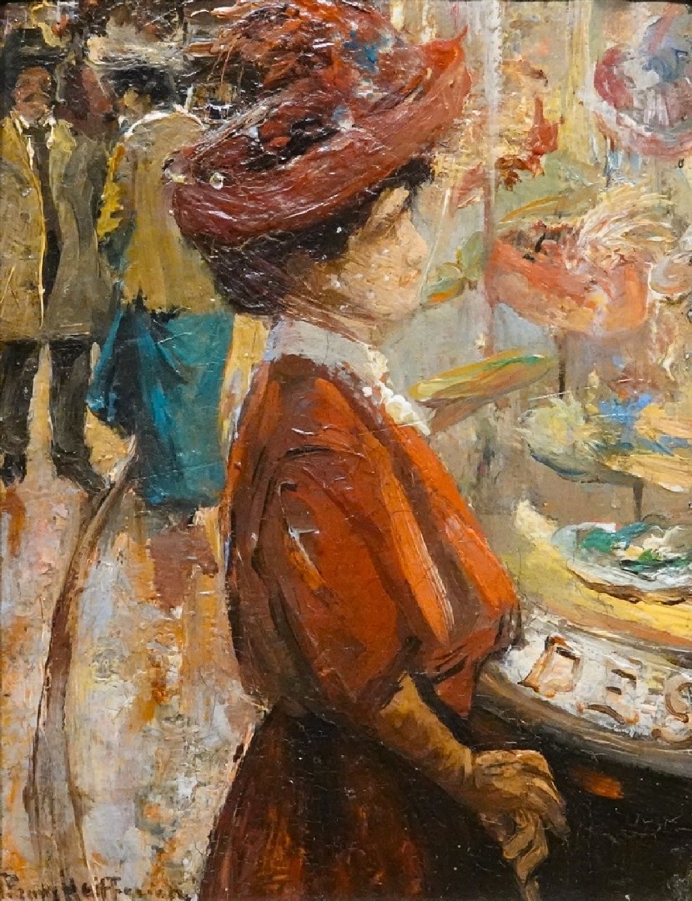 Helfferich F.W.  | Franciscus Willem 'Frans' Helfferich | Paintings offered for sale | -, oil on panel 16.0 x 11.8 cm, signed l.l.