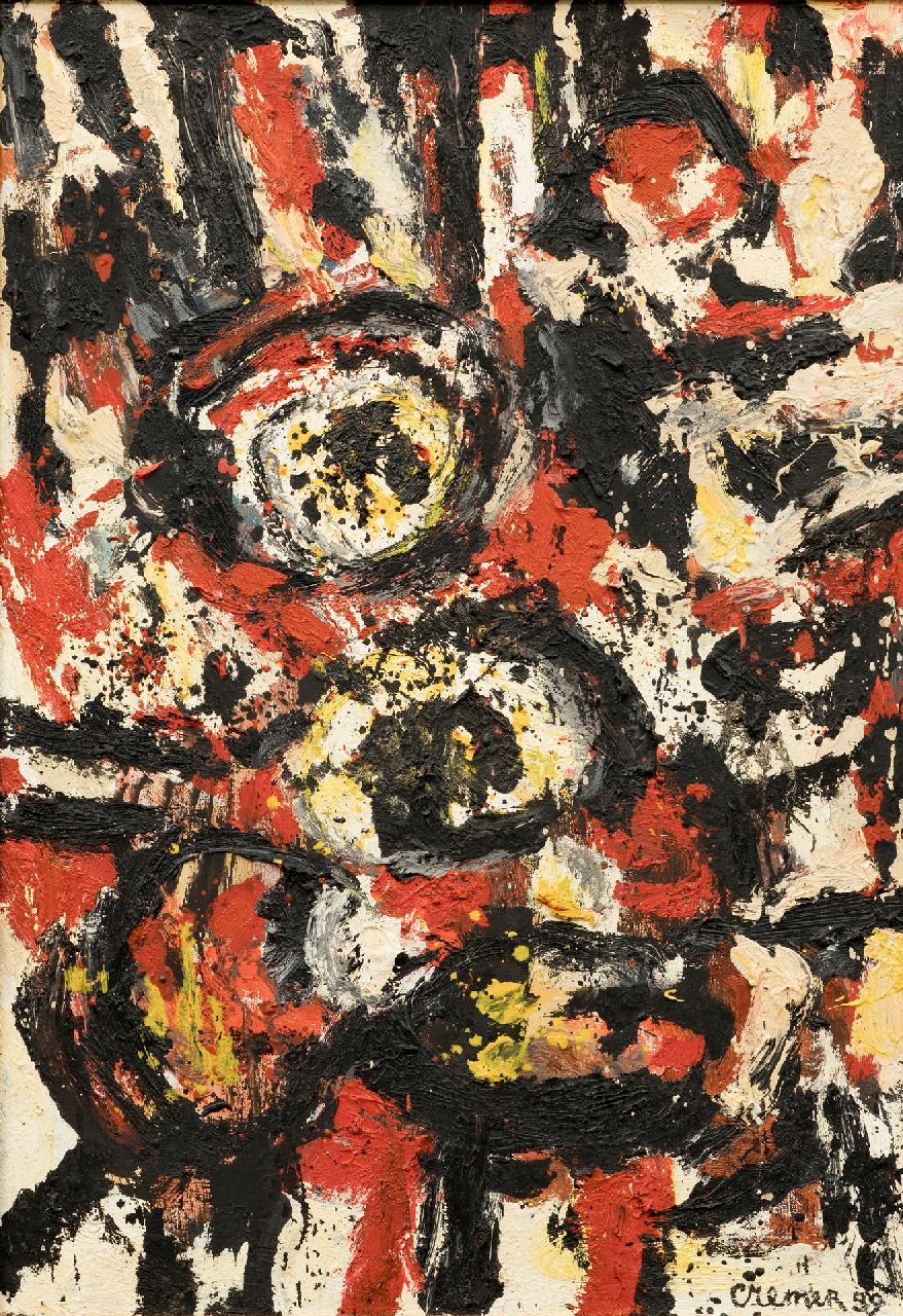 Jan Cremer | Untitled, oil on canvas, 65.0 x 45.0 cm, signed l.r. and dated '59