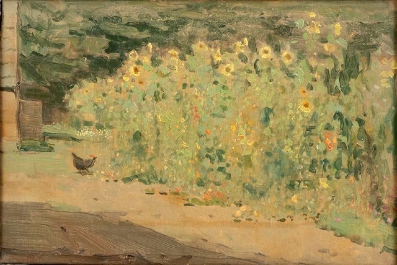 Dijsselhof G.W.  | Gerrit Willem Dijsselhof | Paintings offered for sale | -, oil on canvas 33.0 x 23.0 cm, signed l.l. with mon