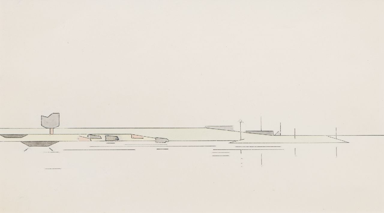 Valk H.J. | 'Hendrik' Jacobus Valk | Watercolours and drawings offered for sale | -, coloured pencil on paper 18.0 x 29.0 cm Valk H.J. | 'Hendrik' Jacobus Valk | Watercolours and drawings offered for sale | -, coloured pencil on paper 18.0 x 29.0 cm