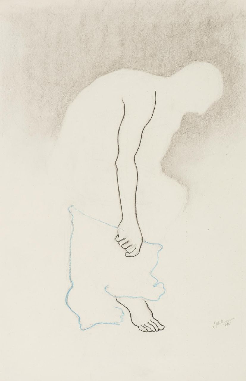 Moesman J.H.  | Johannes Hendrikus 'Joop' Moesman | Watercolours and drawings offered for sale | Untitled, charcoal and chalk on paper 54.5 x 35.5 cm, signed l.r. and dated 1931