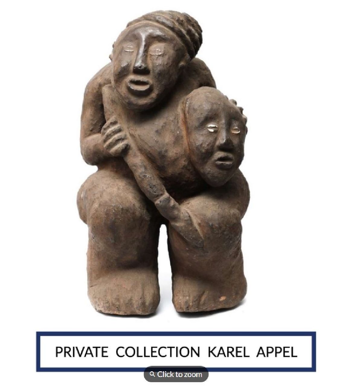 Onbekend   | Onbekend | Sculptures and objects offered for sale | Two figures, earthenware 58.0 x 32.0 cm