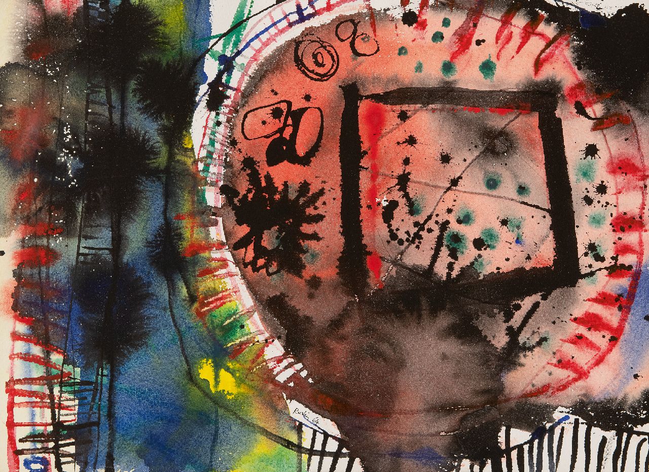 Rustin J.  | Jean Rustin | Watercolours and drawings offered for sale | Untitled, ink and watercolour on paper 28.5 x 38.3 cm, signed l.c. and dated '64
