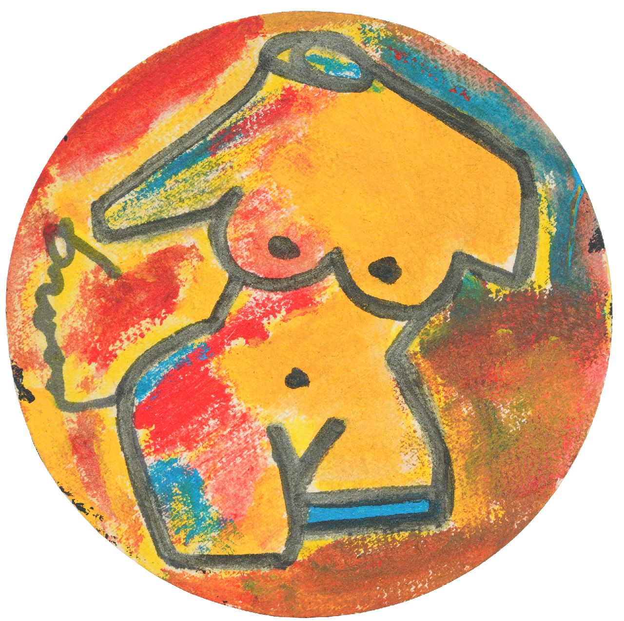 Brood H.  | Herman Brood |  offered for sale | Coaster, signed l.c.